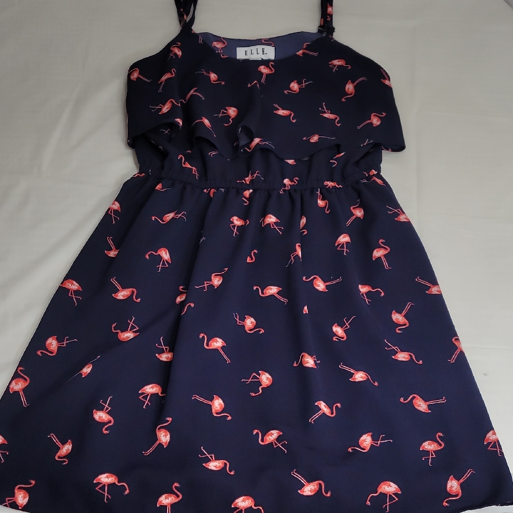 Elle Blue and Pink Pleated Sundress